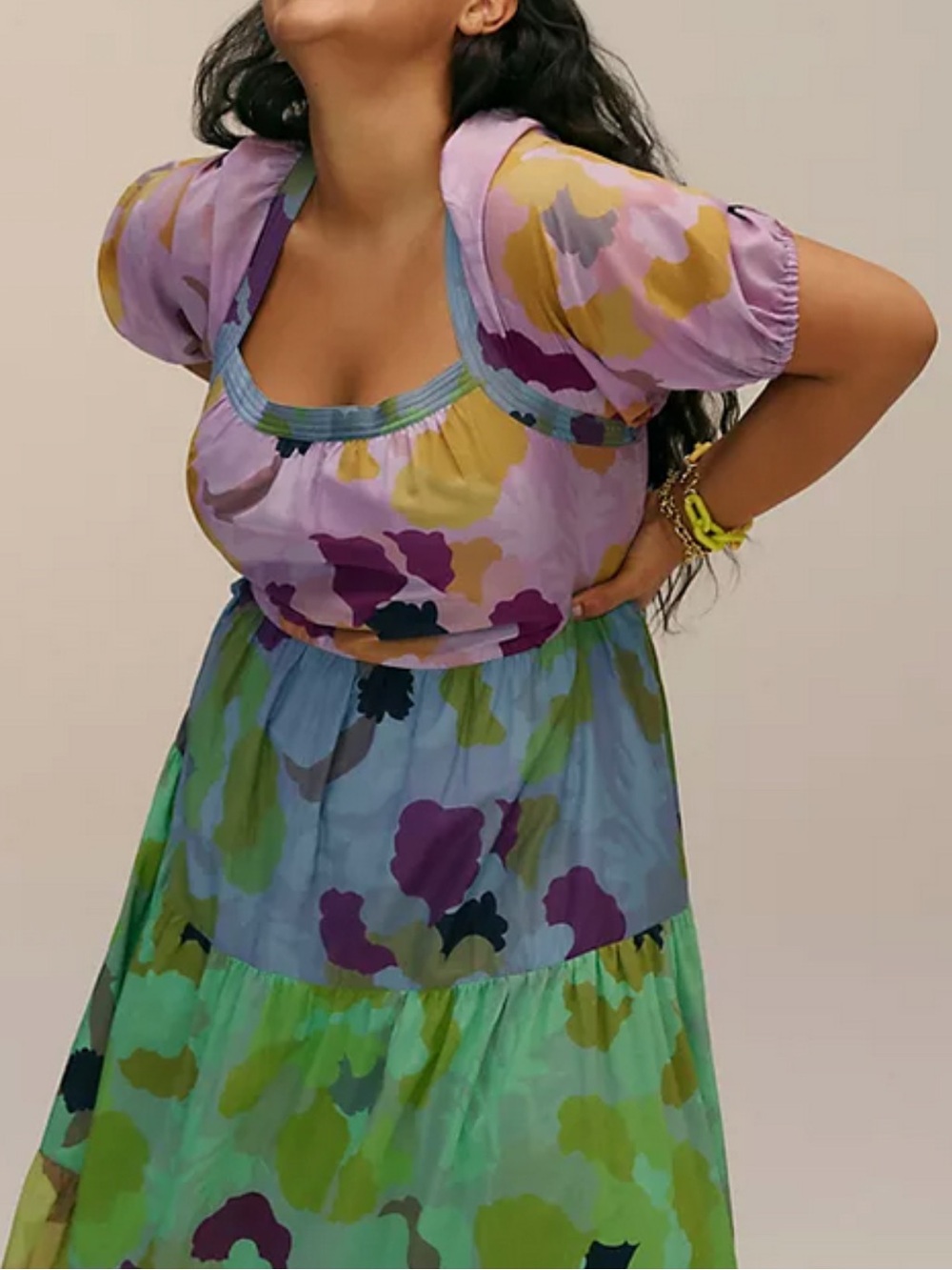 Anthropologie Caroline Tiered Maxi Dress - Picture 7 of 16